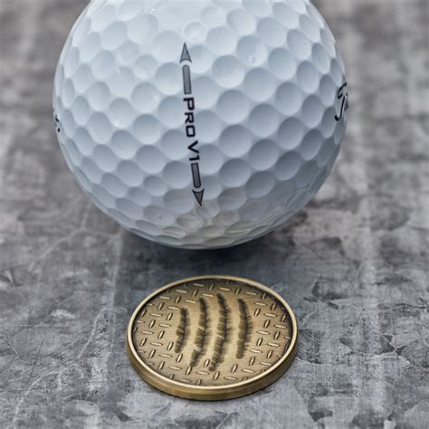 Scratch Magnetic Golf Ball Marker | Brass – Full Metal Markers