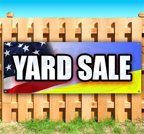 YARD SALE Advertising Vinyl Banner Flag Sign Many Sizes Available USA - Business Signs