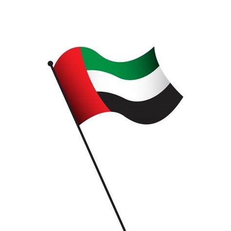 Uae Flag Clipart Transparent PNG Hd, Uae Flag Vector Template Design Illustration, Flag, Uae ...