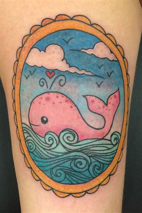 Cute whale tattoo, anyone? So much fun to do. | Whale tattoos, Cute whales, Tattoos