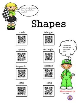 Shapes using QR Codes by QR Queens | Teachers Pay Teachers