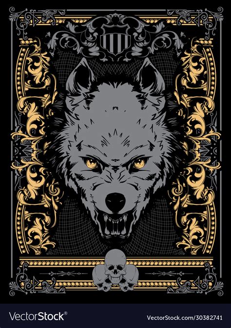 Evil wolf Royalty Free Vector Image - VectorStock