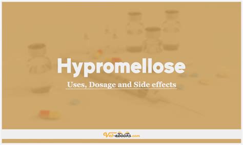 Hypromellose Dose For Dogs & Cats | Vet Drugs List