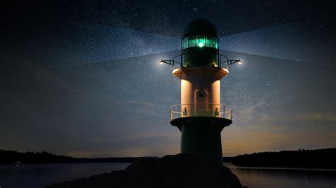 Lighthouse at Night Wallpapers | HD Wallpapers | ID #29260