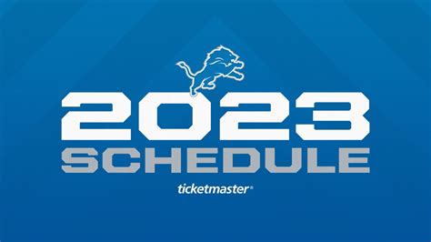 2023 Nfl Schedule Leak Detroit Lions Land Monday Night Football Game ...