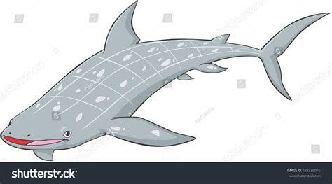 Happy Whale Shark Cartoon Stock Vector Illustration 103339016 : Shutterstock