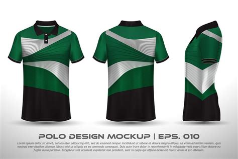 Premium Vector | Vector polo shirt mockup design