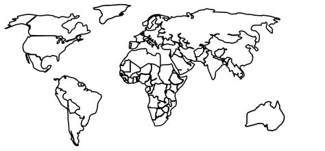 Map Clipart Black And White - Maping Resources