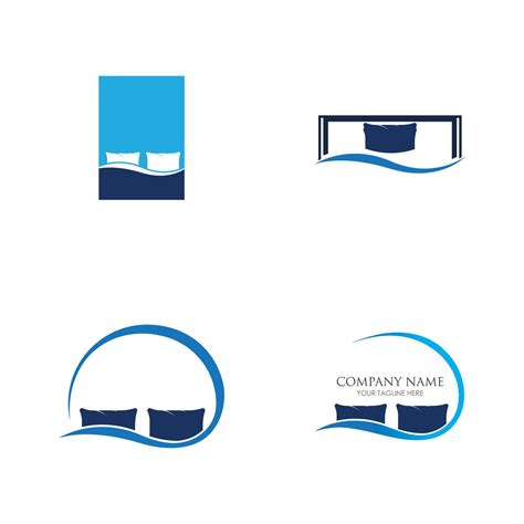 Bed logo vector illustration design template. Bed logo vector 3726869 Vector Art at Vecteezy