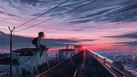 HD wallpaper: digital art, artwork, Aenami, landscape, cityscape, sky, urban | Wallpaper Flare