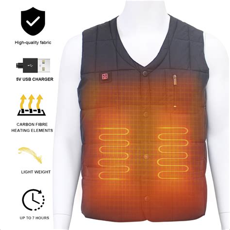 Battery Powered 5V 7.4V Heated Vest