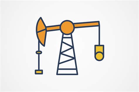 Pumpjack Line Filled Icon Graphic by Graphic Nehar · Creative Fabrica