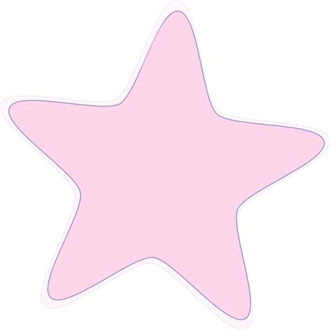 Baby Pink Star Clip Art at Clker.com - vector clip art online, royalty ...