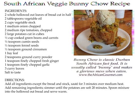 African Veggie Bread Bowl Recipe