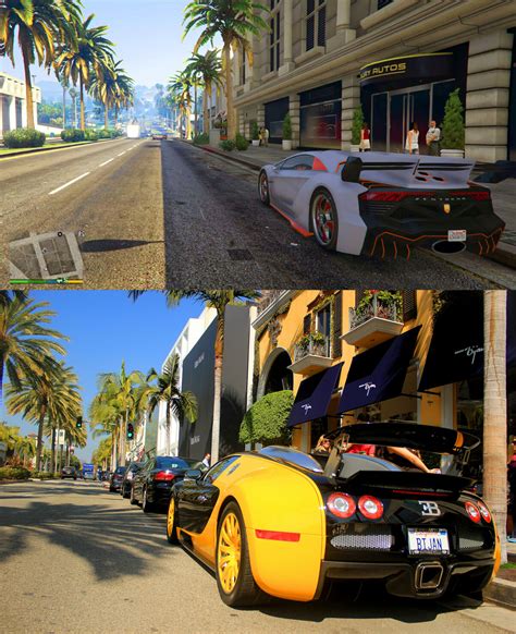 GTA V In-Game Los Santos vs Real-Life Los Angeles Screenshot Comparison Shows Several Similarities