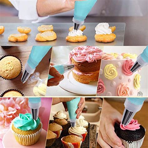 Piping Bag and Tips Set, Cake Decorating Kit for Baking with Reusable Pastry Bags and Tips ...