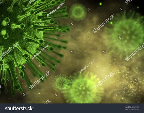 Flu Virus Microscope View Stock Photo 29509705 : Shutterstock