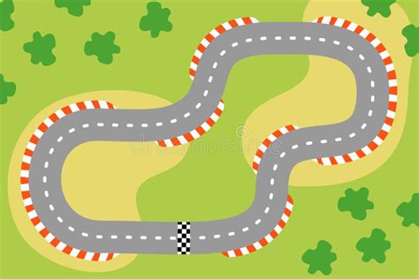 Race Track Road Clipart