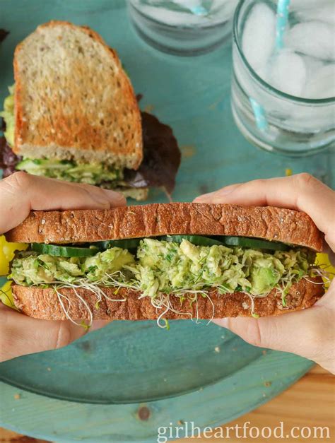 Tuna Avocado Sandwich | Girl Heart Food®