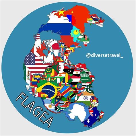 Map of Pangea with current International borders - Vivid Maps