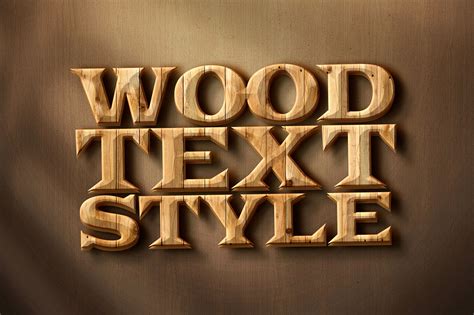 Wood - Free Text Style - Dealjumbo.com — Discounted design bundles with extended license!