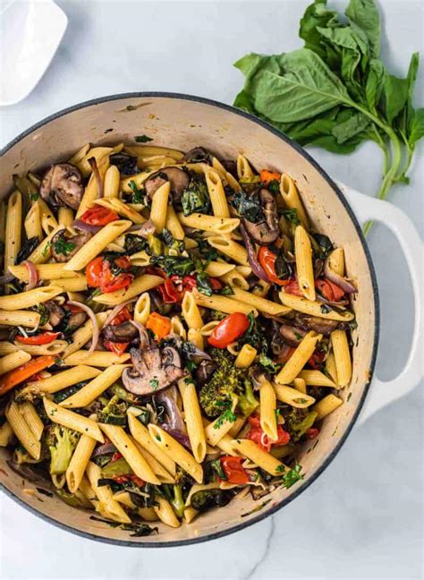 Roasted Vegetable Pasta Recipe - Build Your Bite