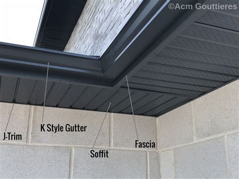 K style 5 inch Aluminum Gutters - ACM Gouttières