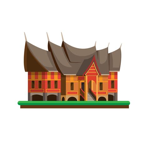 Rumah Gadang is house for the Minangkabau people are the traditional homes from West Sumatra ...