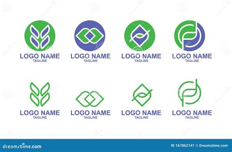 Set of Company Logo Design Ideas Vector Stock Vector - Illustration of ...