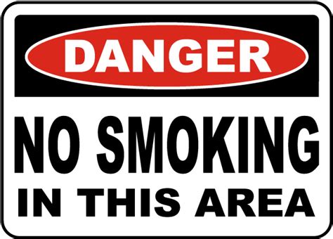 Danger No Smoking In This Area Sign - Get 10% Off Now