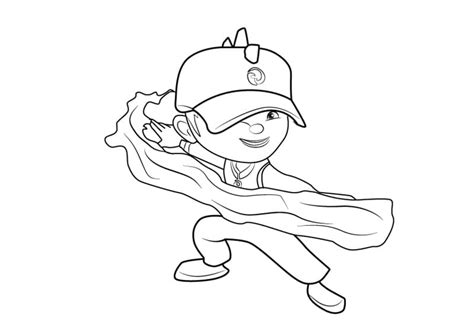 Boboiboy Water coloring page - Download, Print or Color Online for Free