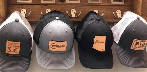 custom richardson hats with leather patch - Shalon Ferry