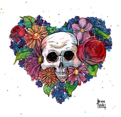 Skull Heart by brunoces on DeviantArt