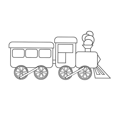 Premium Vector | Train toy Isolated on white background Childrens design Clip art element