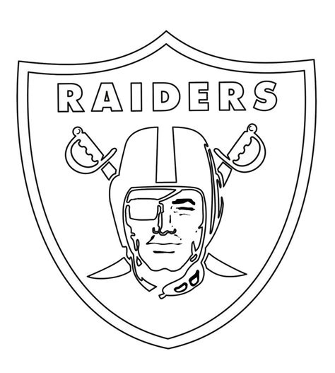 oakland raiders from NFL Coloring Sheet