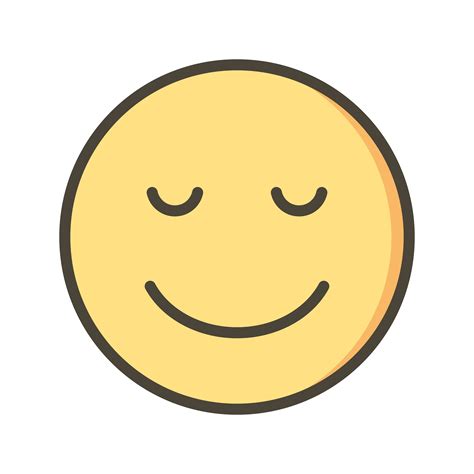 Calm Emoji Vector Icon 377519 Vector Art at Vecteezy