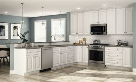 Hallmark Base Cabinets in Arctic White – Kitchen – The Home Depot