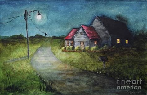 Night Mood Painting by Deb Arndt - Fine Art America