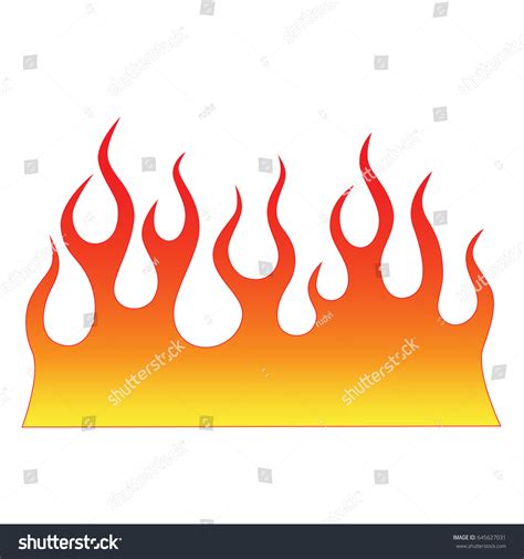 Flame Fire Vector Tribal Flames Vector Stock Vector (Royalty Free) 645627031 | Shutterstock