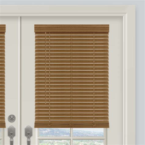 2 Inch Essential Cordless Faux Wood Blinds | SelectBlinds.com