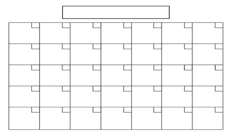 Blank 6 Week Calendar Template Printable - Example Calendar Printable