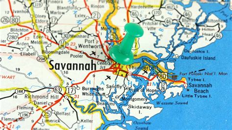 Printable Walking Map Of Savannah GA