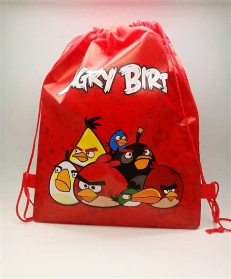 Angry Bird Drawstring Party Bag (Design A) - Party.my - Malaysia Online Party Pack Shop