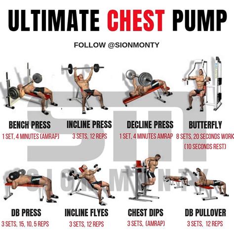 6 Day Chest Gym Workout Chart Hd Images Pdf for Push Pull Legs ...