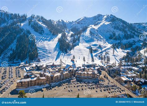 Squaw Valley Ski Resort Aerial Photo Editorial Image - Image of tahoe ...