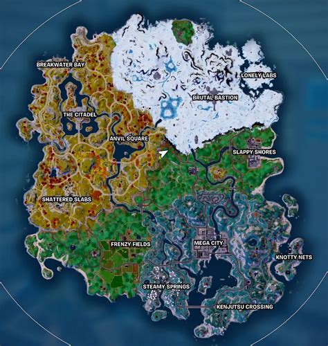 Fortnite Chapter 4 Season 2 Map - All Named Locations! - DigitalTQ