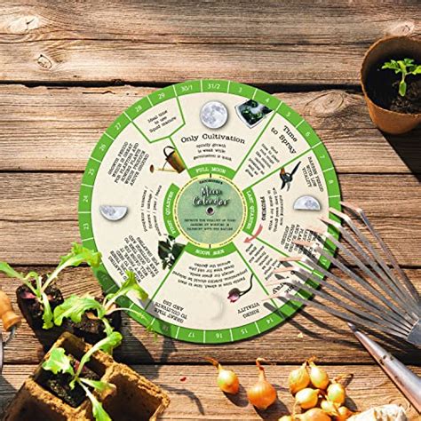 Gardening Moon Calendar, Perpetual Lunar Cycle Calendar for Gardeners, Farmers Almanac, Easily ...