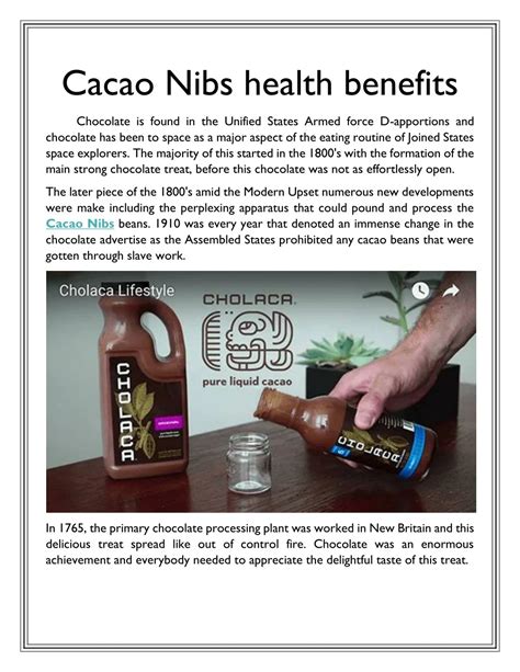 PPT - Cacao Nibs health benefits PowerPoint Presentation, free download ...