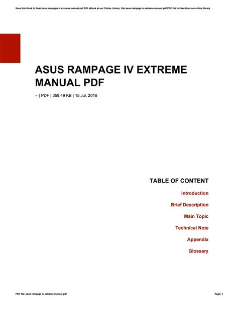 Asus rampage iv extreme manual pdf by ChristopherChappell3461 - Issuu