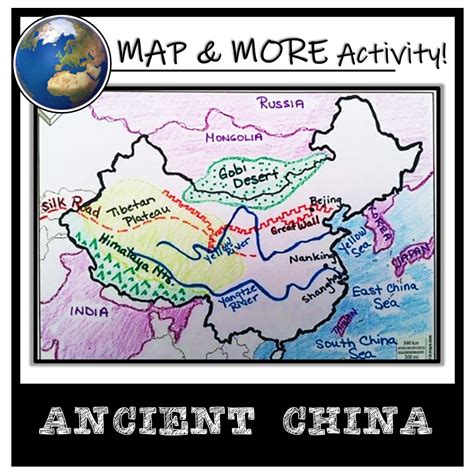 China Map Activity- Ancient China (Label and Color!) - Classful